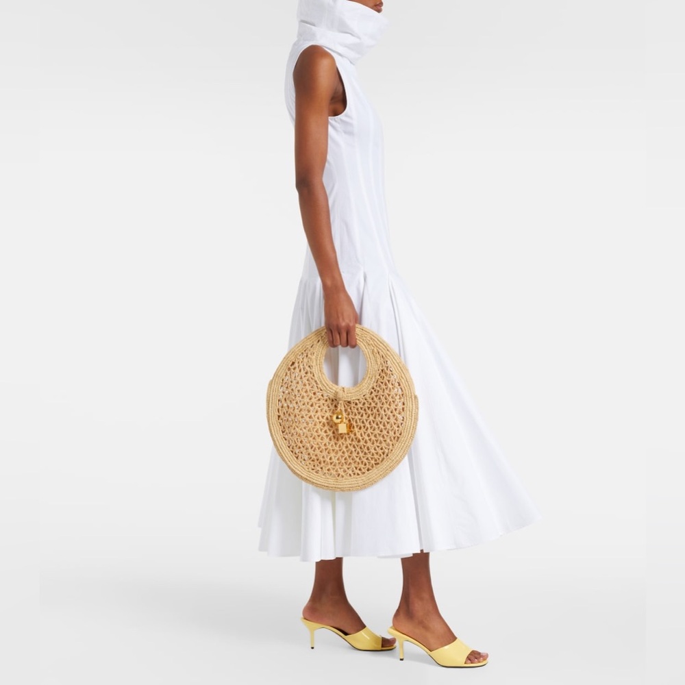 JACQUEMUS Spiaggia Small raffia basket bag - Picture 2 of 10